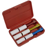 Sealey 3 Piece 1/2" Drive Deep Impact Socket Set for Alloy Wheels