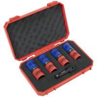 Sealey 5 Piece 1/2" Drive Double Ended Alloy Wheel Impact Socket Set