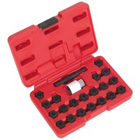Sealey 22 Piece Locking Wheel Nut Key Set for Audi
