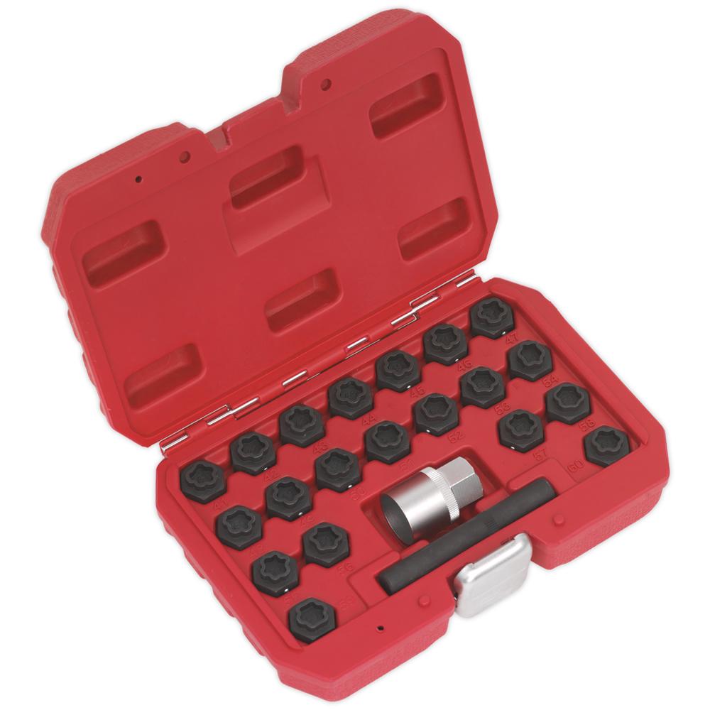 Sealey 22 Piece Locking Wheel Nut Key Set for BMW
