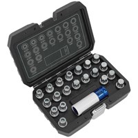 Sealey 21 Piece Locking Wheel Nut Key Set for BMW and Mini