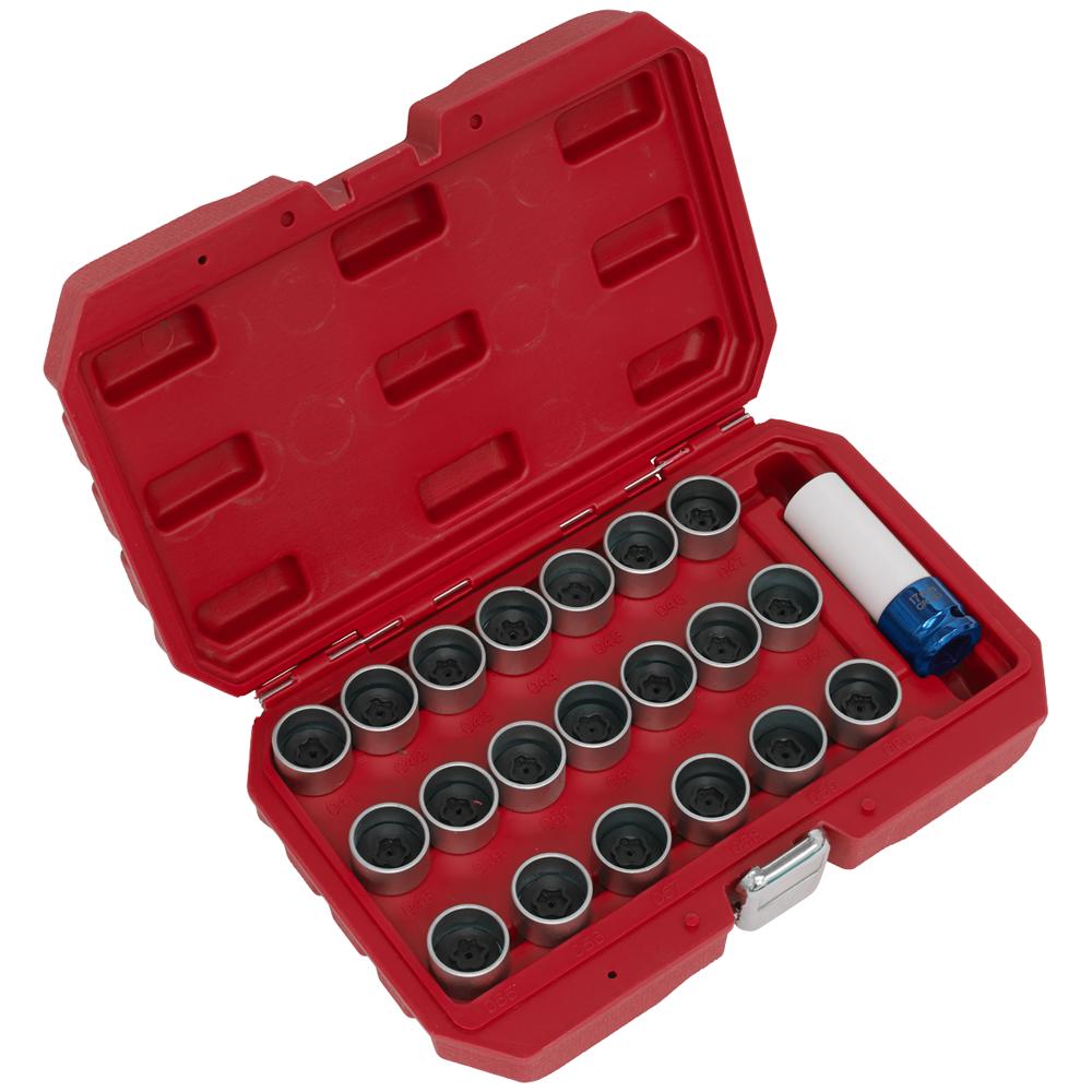 Sealey 21 Piece Locking Wheel Nut Key Set for BMW