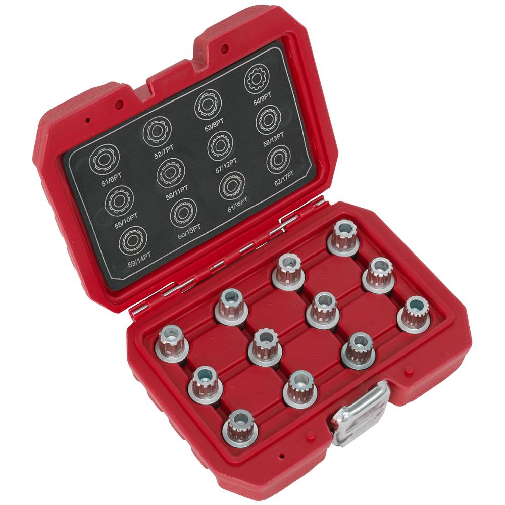 Sealey 12 Piece Locking Wheel Nut Key Set for VW