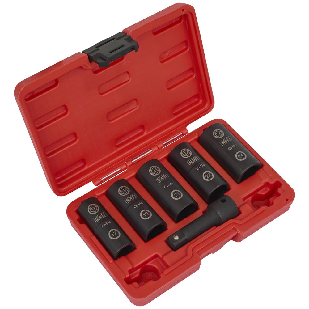 Sealey 4 Piece 1/2" Drive Wheel Nut and Removal Impact Socket Set