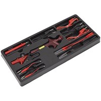 Sealey 15 Piece Test Lead Set in Module Tray