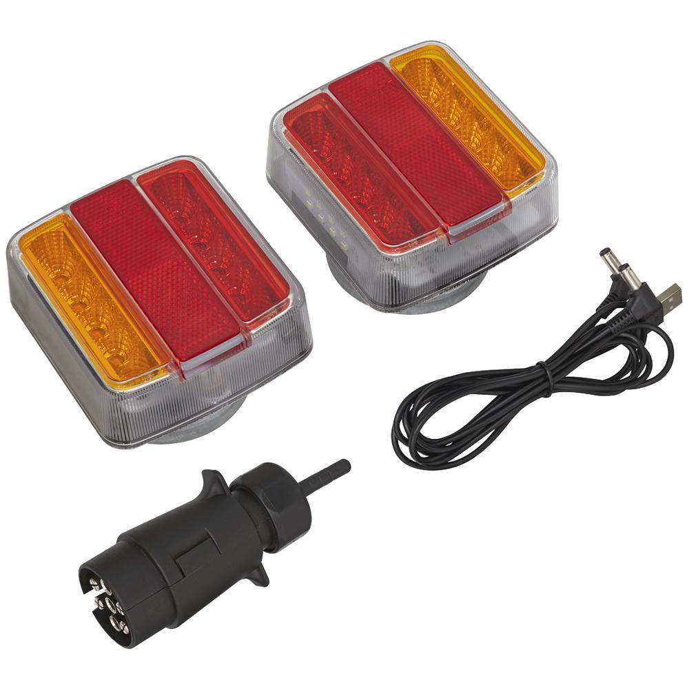 Sealey 2 Piece Wireless SMD LED Trailer Light Set
