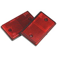Sealey TB24 Reflex Reflector Red Oblong