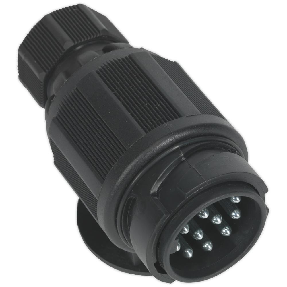 Sealey 13 Pin Twin Inlet Euro Towing Plug Plastic 12v