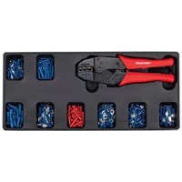 Sealey Ratchet Crimper and Insulated Terminal Assortment in Module Tray