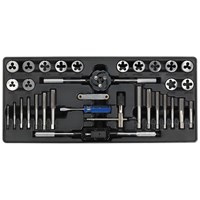 Sealey 33 Piece Tap and Die Set Metric, UNF and BSP in Module Tray