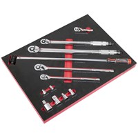 Sealey Premier 12 Piece Ratchet and Torque Wrench Set in Module Tray 