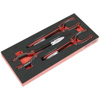 Sealey Premier 3 Piece Long Reach Needle Nose Pliers Set in Module Tray