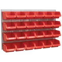 Sealey 24 Piece Storage Bin and Wall Panel Set