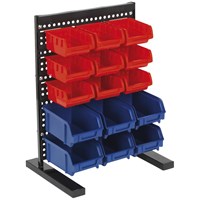 Sealey Freestanding Bench Rack and 15 Storage Bins