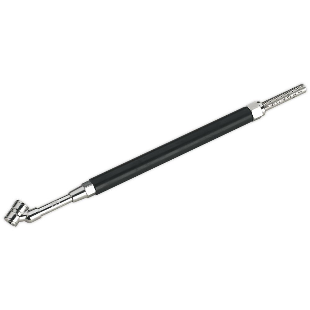 Sealey TST/PG4 Tyre Pressure Gauge Deluxe Twin Push-On Connector