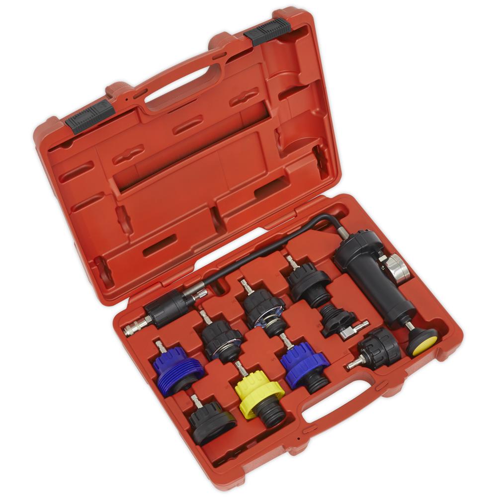 Sealey 10 Piece Cooling System Pressure Test Kit