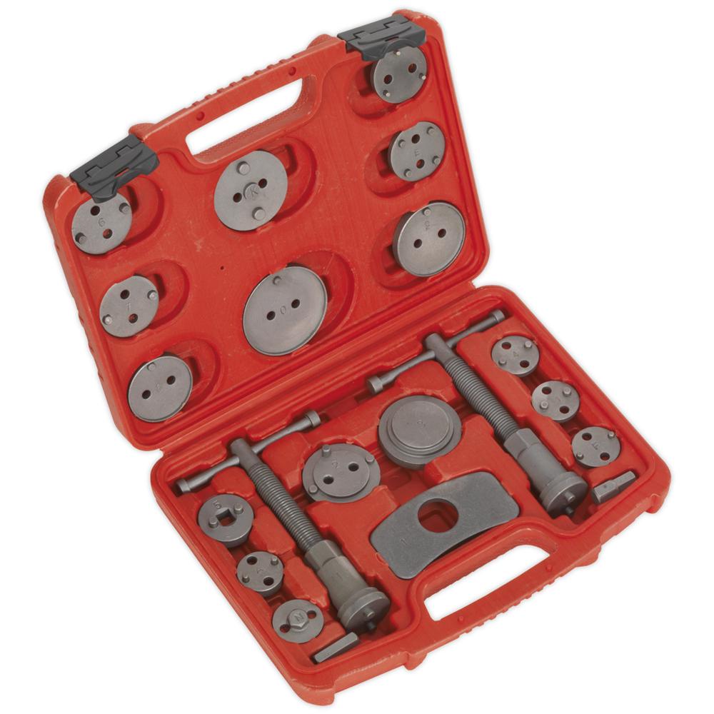Sealey 18 Piece Brake Piston Wind Back Tool Kit