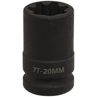 Sealey 1/2" Drive 7 Point Square Ribe Brake Caliper Socket