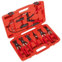 Sealey 9 Piece Hose Clamp Removal Tool Kit