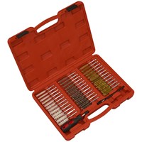 Sealey 38 Piece Brass, Steel and Nylon Injector Bore Cleaning Brush Set