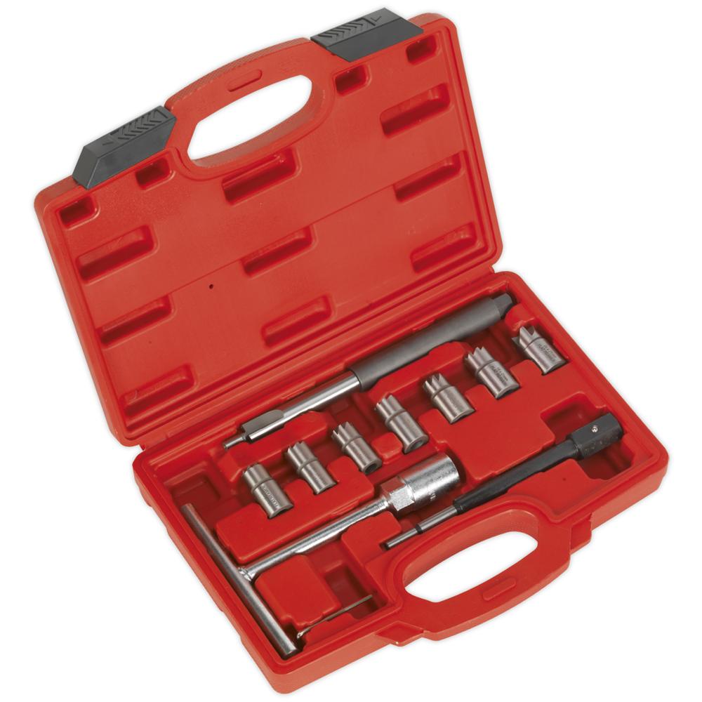 Sealey 6 Piece Diesel Injector Seat Cleaner Set