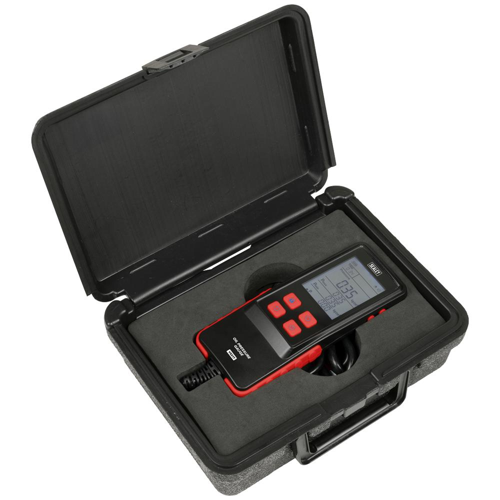 Sealey 18 Piece Digital Oil Pressure Test Kit
