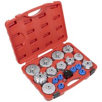 Sealey 19 Piece Oil Filter Cap Wrench Set 