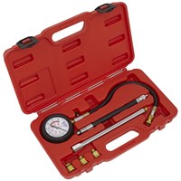 Sealey VSE300D 6 Piece Petrol Engine Compression Tester Deluxe Kit