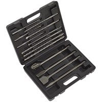 Sealey 13 Piece SDS Plus Drill Bit and Chisel Set