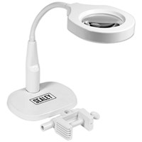 Sealey Dimmable Clamp On Magnifying LED Work Light