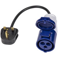 Sealey 13A/16A Trailing Plug and 2P+E Blue Socket Cable Set