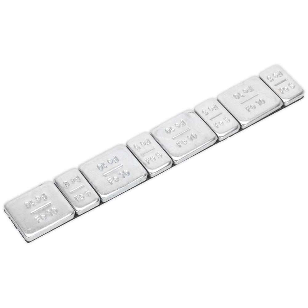Sealey 5 and 10G Adhesive Zinc Plated Steel Wheel Weight Strips