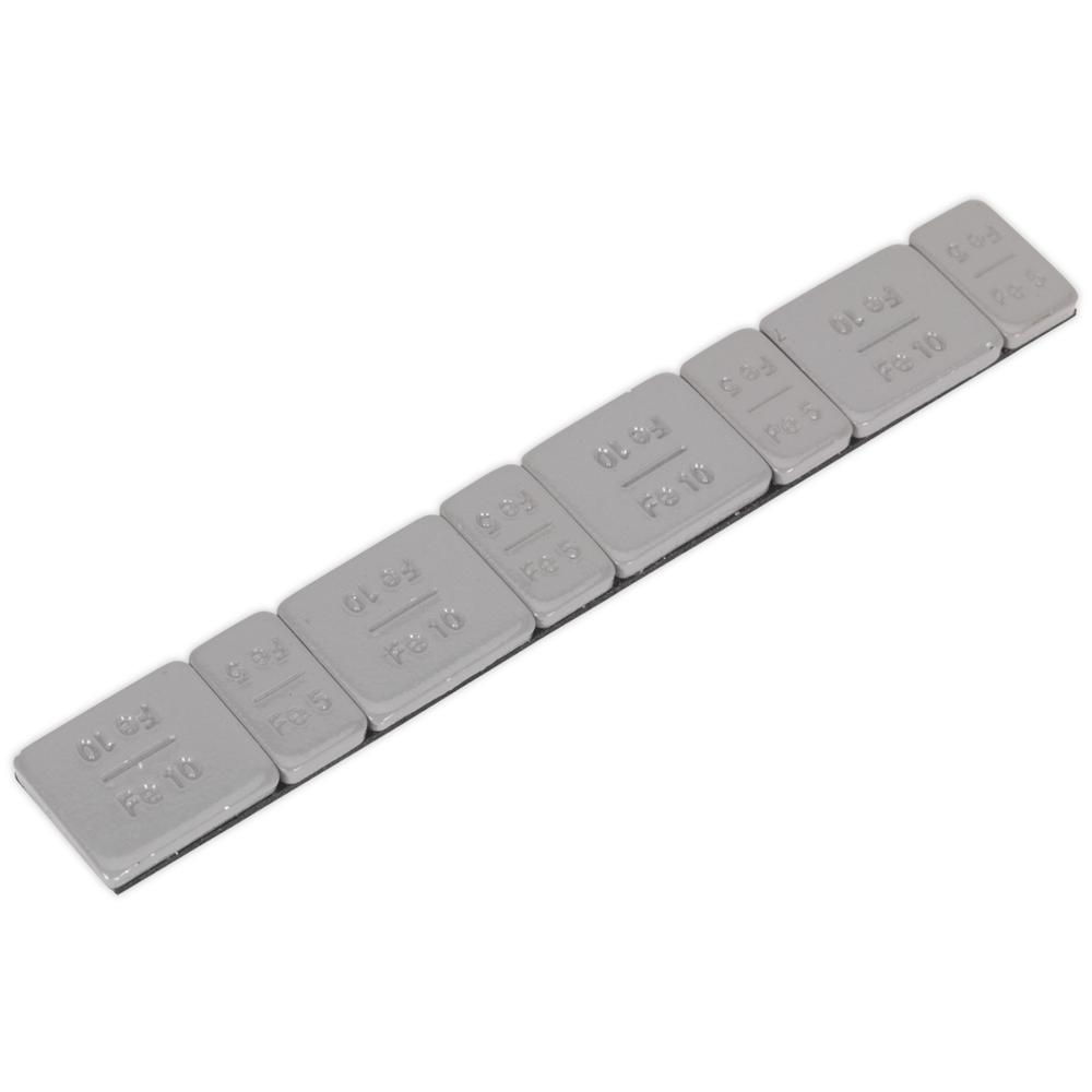 Sealey 5 and 10G Adhesive Zinc Plated Plastic Coated Wheel Weight Strips