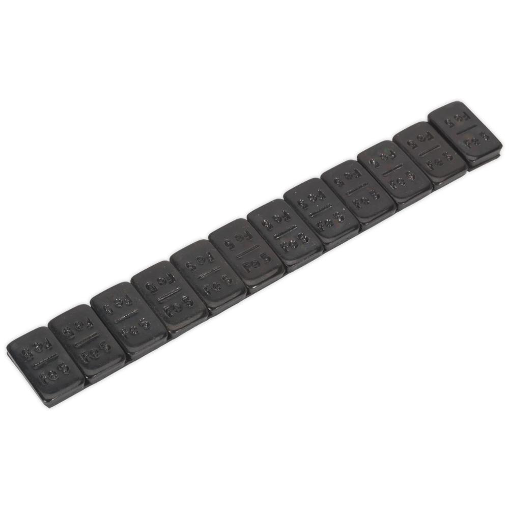 Sealey 5G Black Adhesive Zinc Plated Steel Wheel Weight Strips