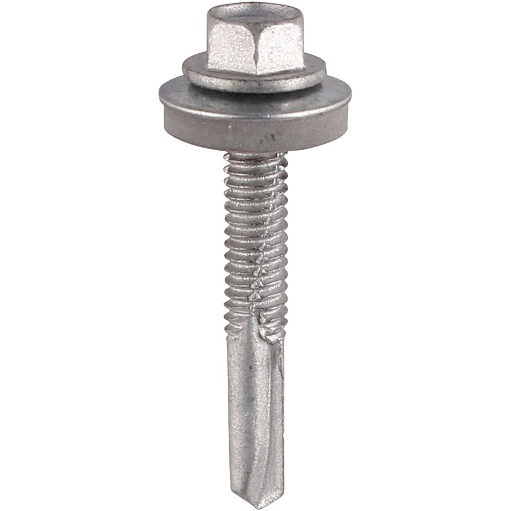 Timco Hex Head Self Drill Screws For Heavy Section Steel Epdm Washers 5.5Mm 32Mm Pack Of 100