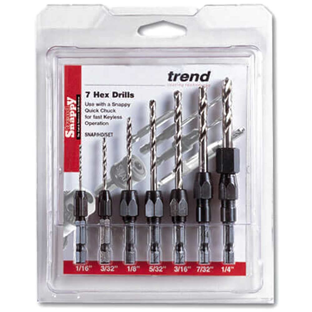 Trend Snappy Piece Hex Shank Hss Drill Set Size 7
