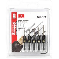 Trend Snappy 5 Piece Drill Countersink Set for Wood Screws Trend Snappy 5 Piece Drill Countersink Set for Wood Screws