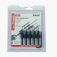 Trend Snappy 5 Piece TCT Drill Countersink for Wood Screws Trend Snappy 5 Piece TCT Drill Countersink for Wood Screws