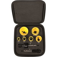 Starrett KFC07021 9 Piece Plumbers Hole Saw Set Starrett KFC07021 9 Piece Plumbers Hole Saw Set