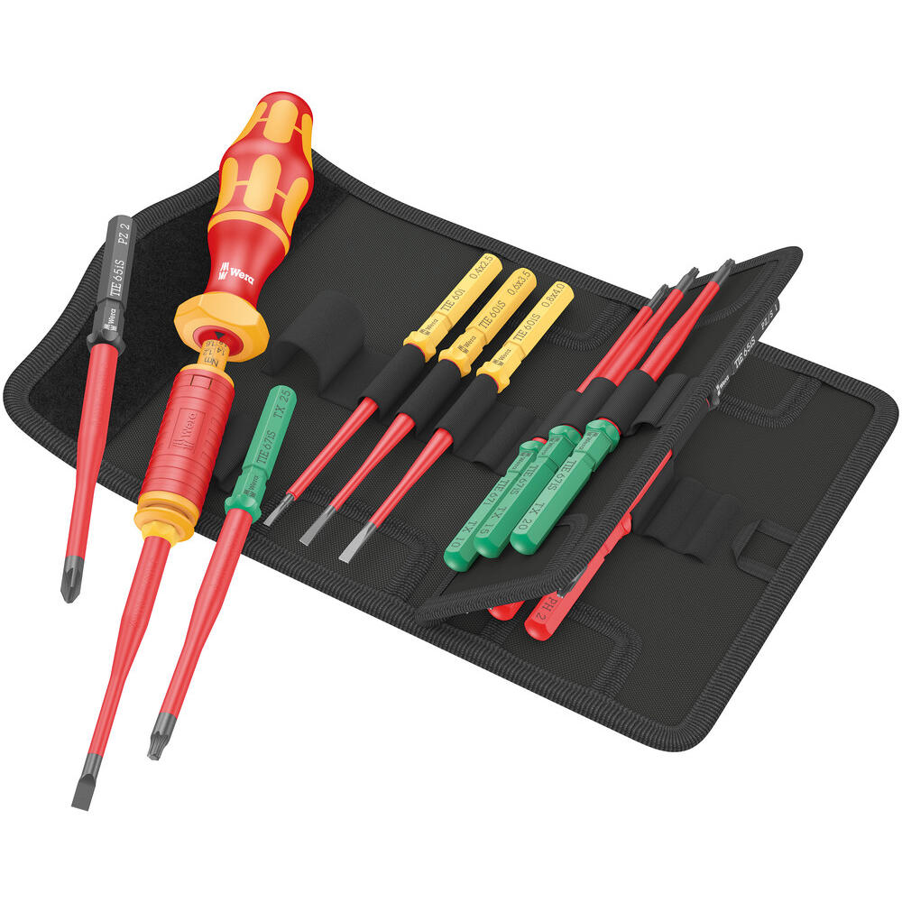 Wera Kraftform Kompakt 15 Piece VDE Insulated Torque Screwdriver Set 1.2 - 3Nm