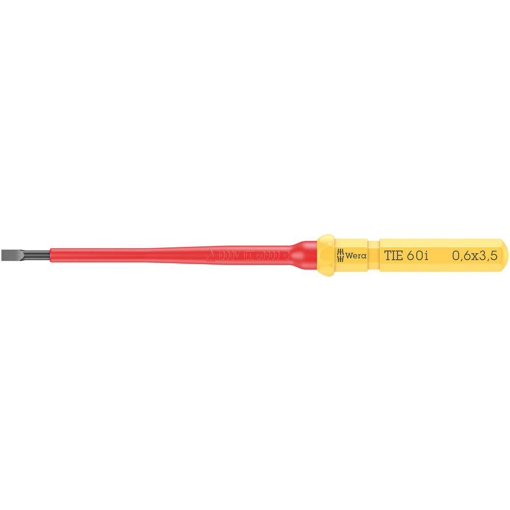 Wera Kraftform Kompakt 60 I VDE Insulated Slotted Screwdriver Blade 3.5mm 154mm
